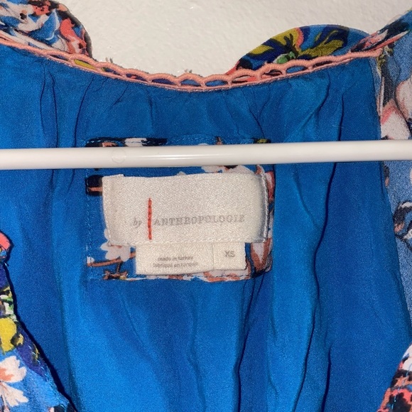 Anthropologie robin floral tiered mini dress size XS - Picture 5 of 6